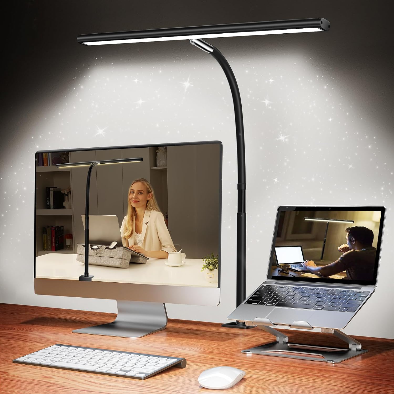 17-Inch LED Desk Lamp with Clamp