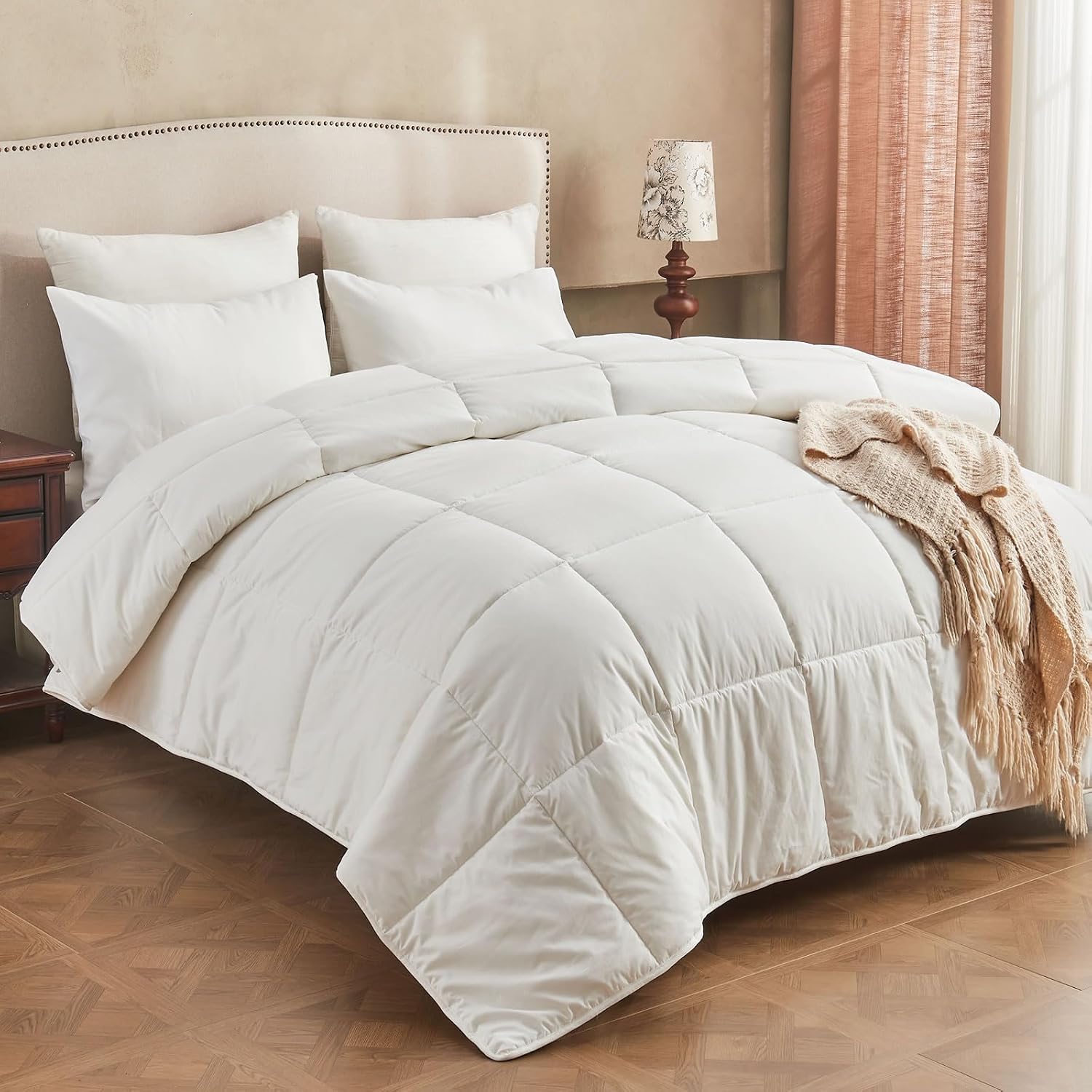 Queen-Size Comforter Made from 100% Australian Wool with an Organic Cotton Outer Cover